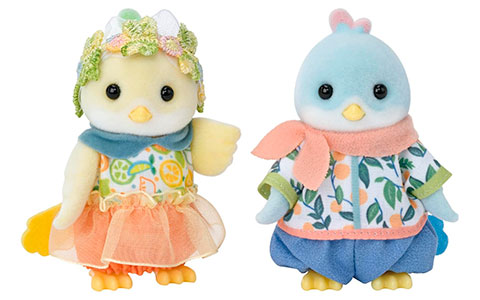 Calico Critters Citrus Bird Family