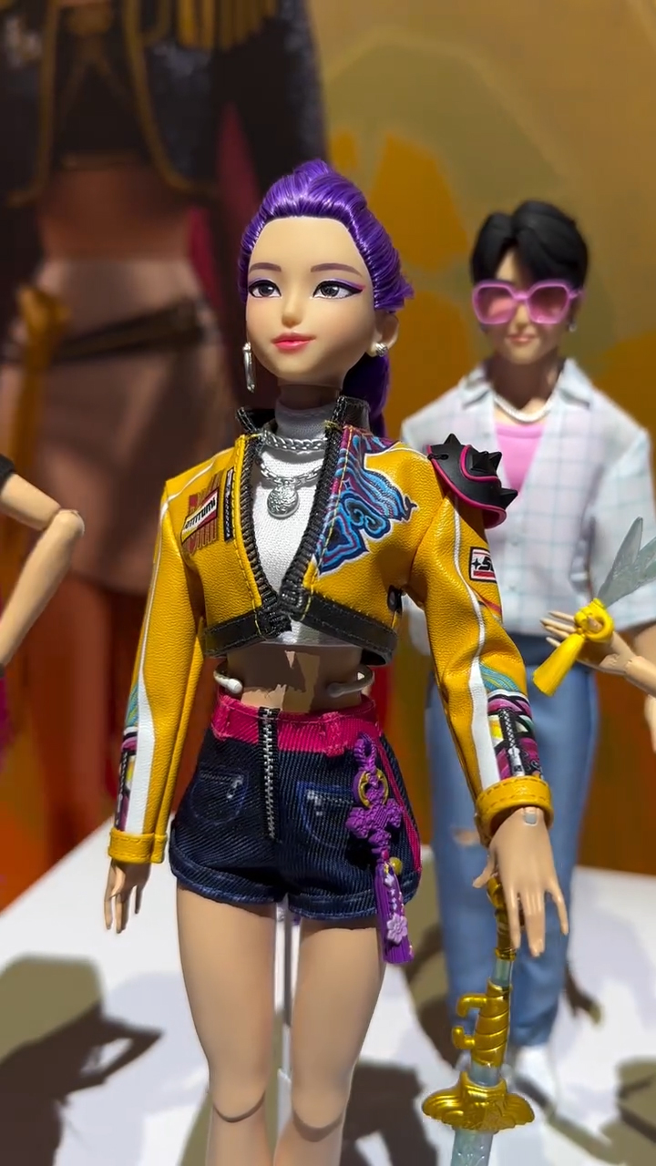 KPop Demon Hunters Core Huntrix Rumi, Mira, Zoey and Jinu fashion dolls from Mattel irl