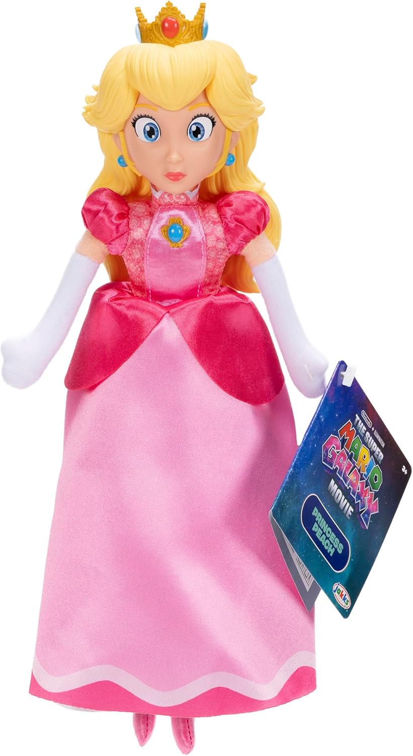 The Super Mario Galaxy Movie 9" Plush 3-Pack Bundle -  Mario, Luigi, and Princess Peach