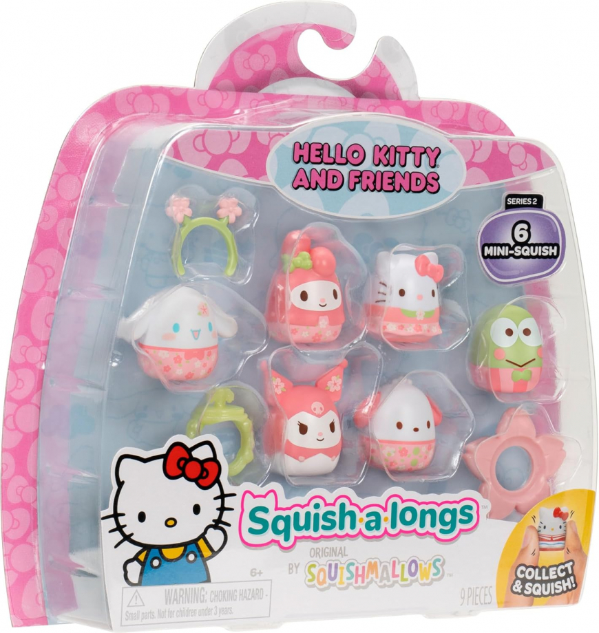 Squish-a-longs Hello Kitty and Friends Sakura Spring Mini-Squish