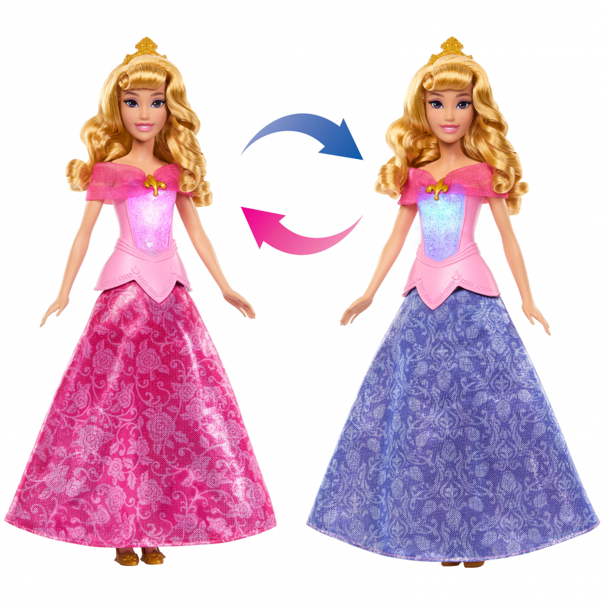 Disney Princess Pink to Blue Dress Aurora Fashion Doll