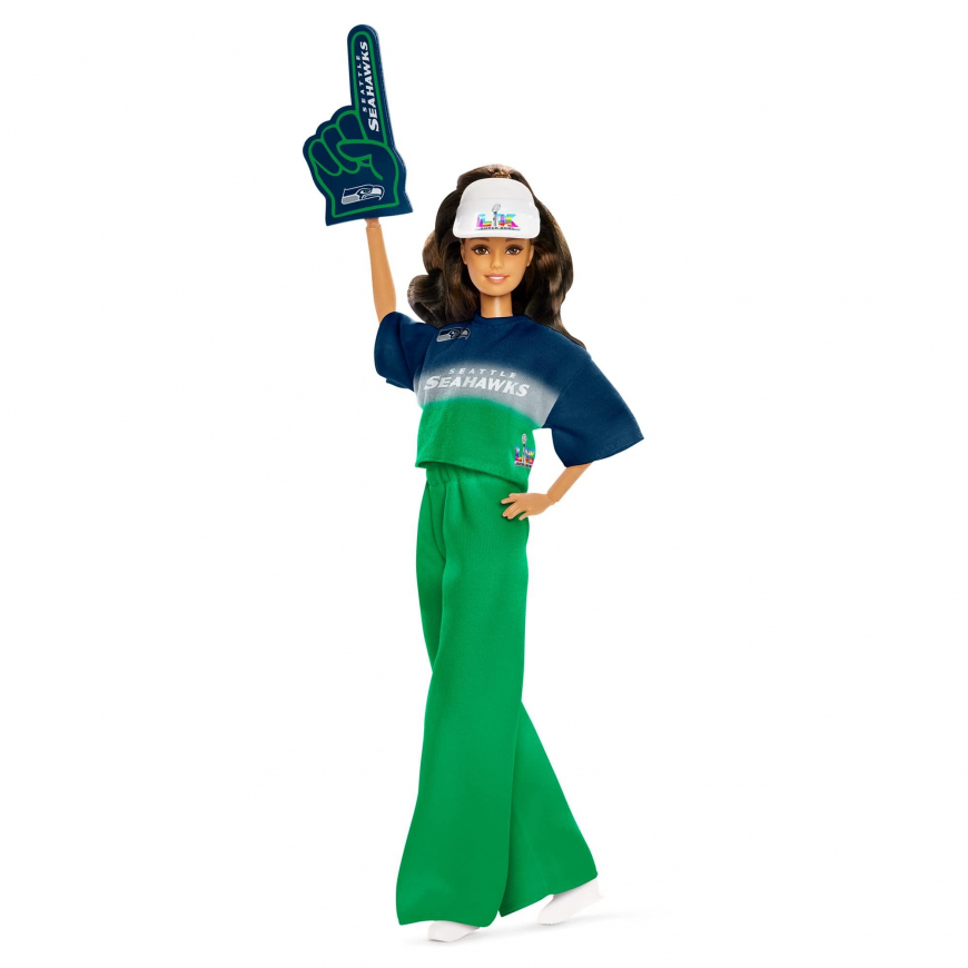 Barbie Super Bowl LX Seattle Seahawk Doll