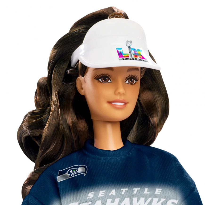Barbie Super Bowl LX Seattle Seahawk Doll