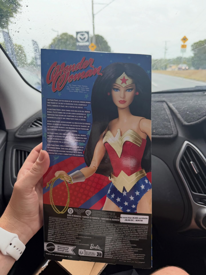 Barbie Signature 85th anniversary Wonder Woman doll 2026 irl photos