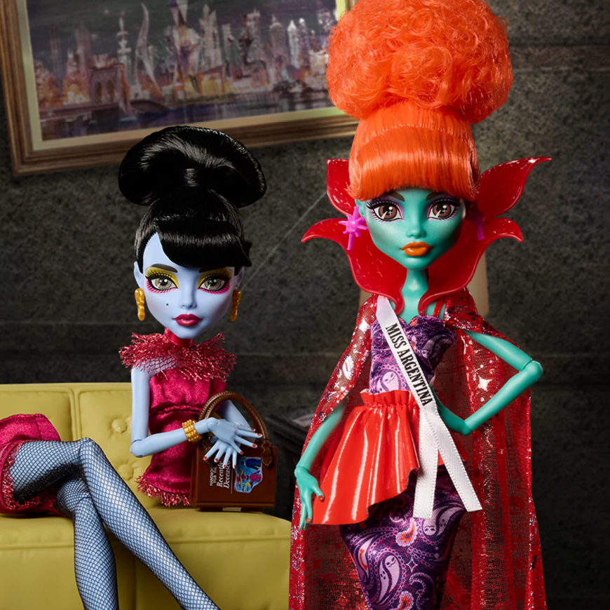 Monster High Beetlejuice Waiting Room Miss Argentina and Magician's Assistant 2-pack dolls 2026