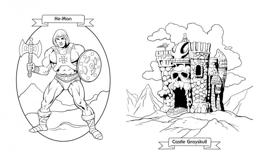 Masters of the Universe: Retro Power! Coloring Book