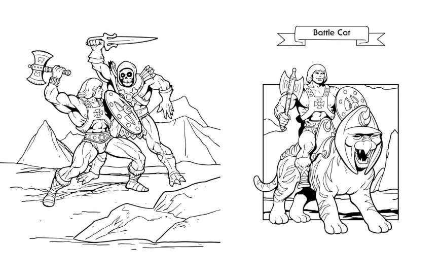 Masters of the Universe: Retro Power! Coloring Book