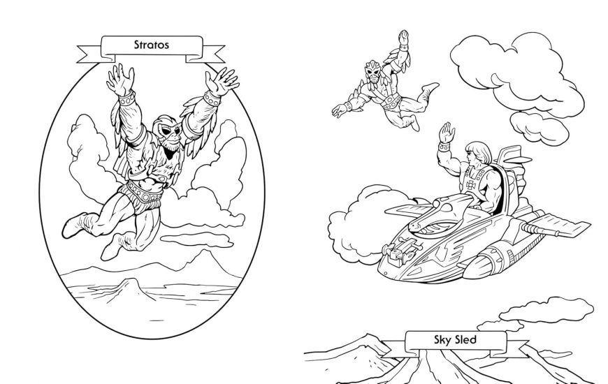 Masters of the Universe: Retro Power! Coloring Book