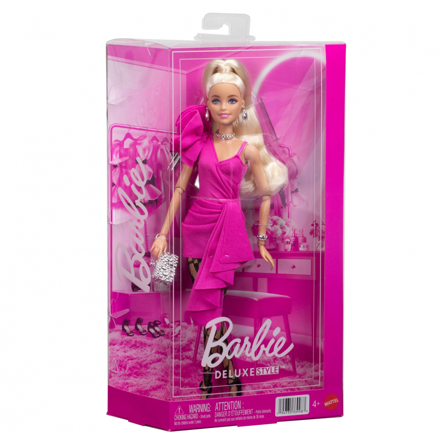 Barbie Deluxe Style doll 2026 JJN73 - Pink & Black Tights