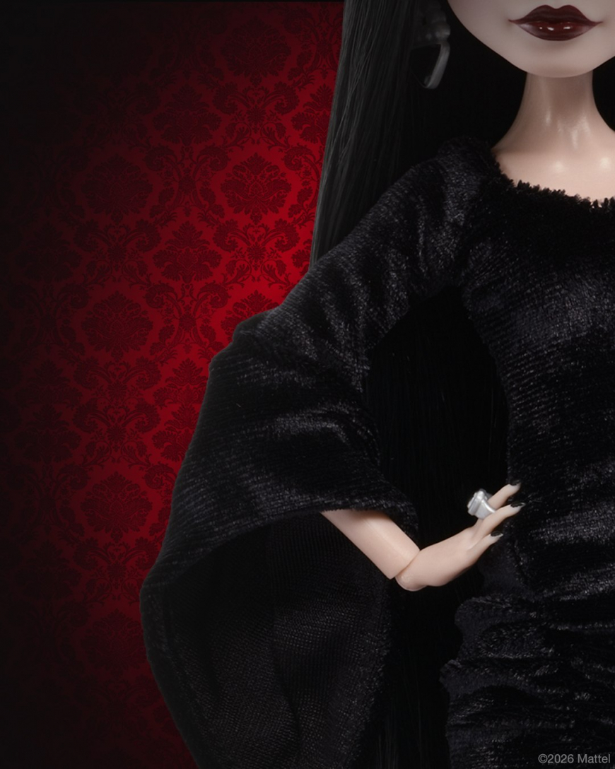 Monster High x Wednesday Morticia Addams doll teaser