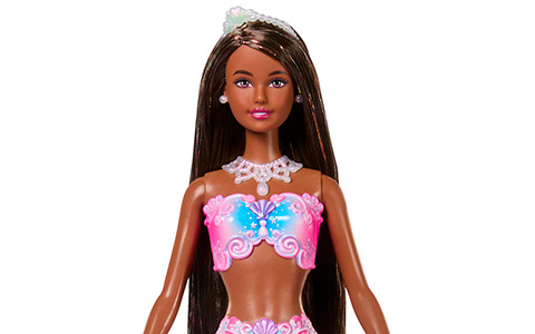 New Barbie Bubble Sparkle Mermaid Brunette doll