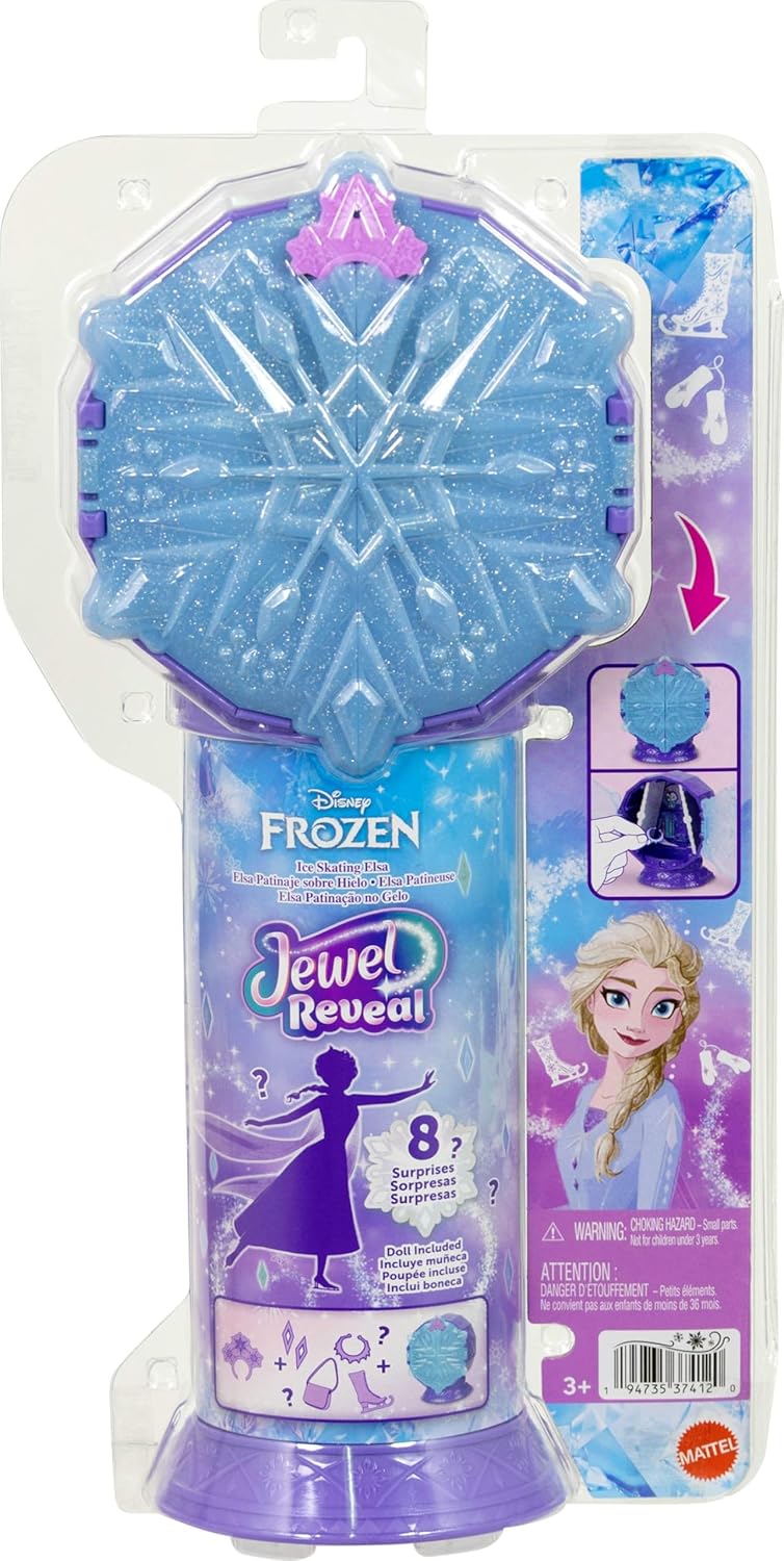 Disney Frozen Jewel Reveal Ice Skating Elsa Fashion Doll