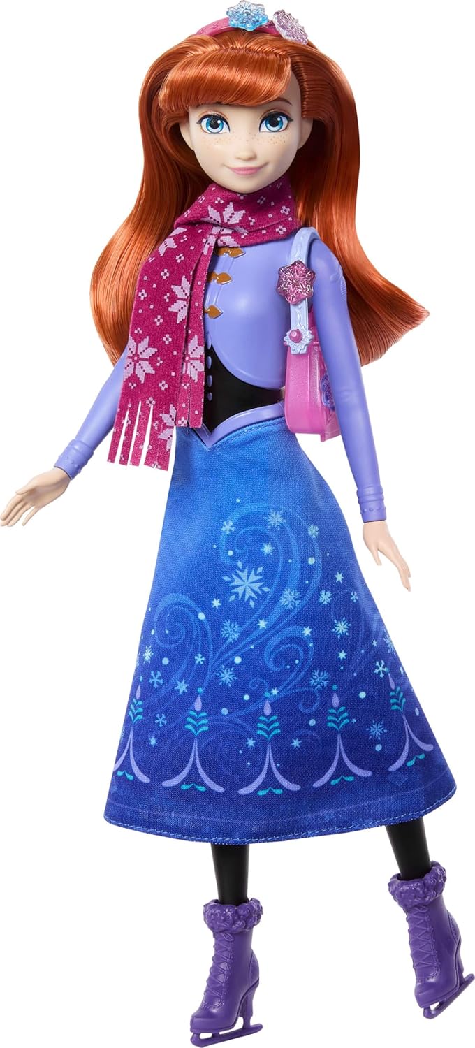 Disney Frozen Jewel Reveal Ice Skating Anna Fashion Doll