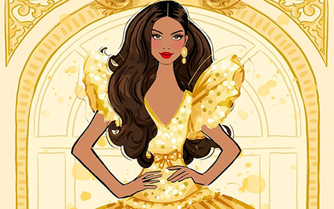 Barbie: Color-Your-Own Art book by Megan Hess