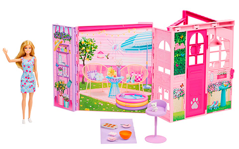 Barbie folding house with doll 2026
