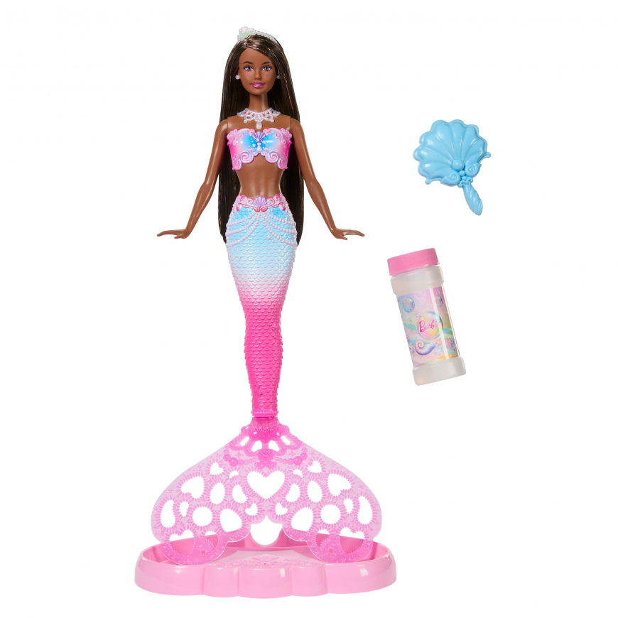 New Barbie Bubble Sparkle Mermaid Brunette doll