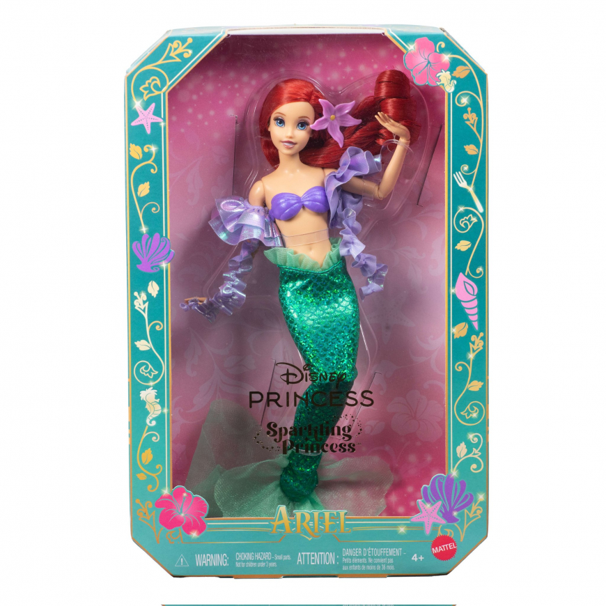 Disney Princess Sparkling Princess Series Ariel doll in box