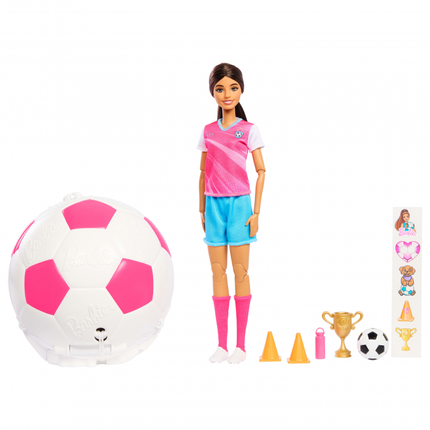 Barbie Roll & Reveal Football Player doll