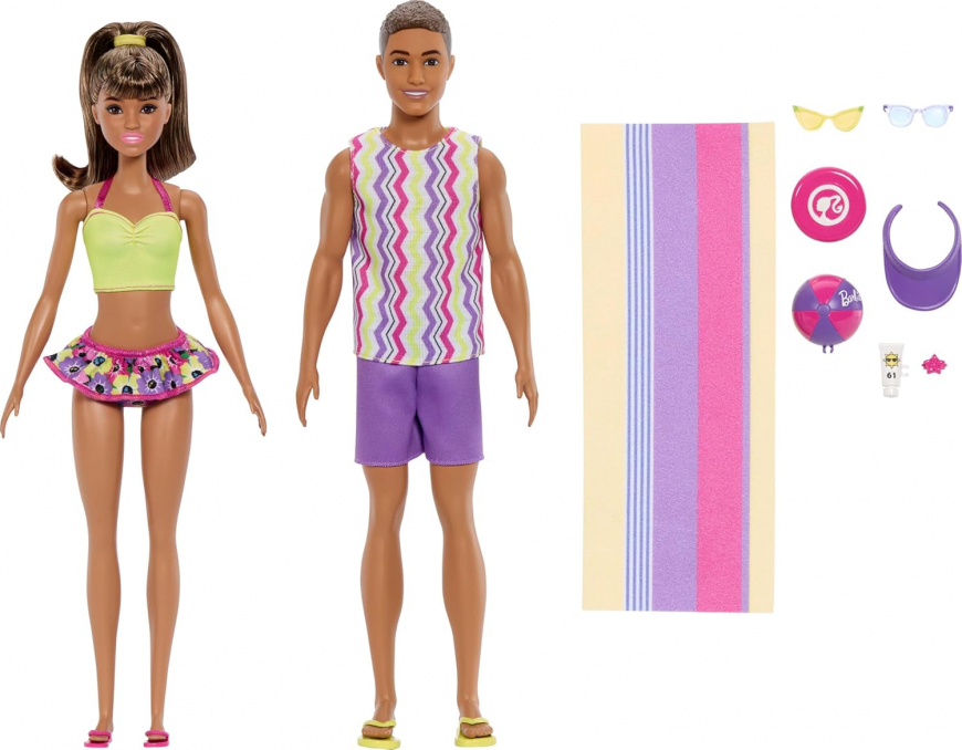 Beach Fun set: Barbie and Ken dolls 65th Anniversary pack