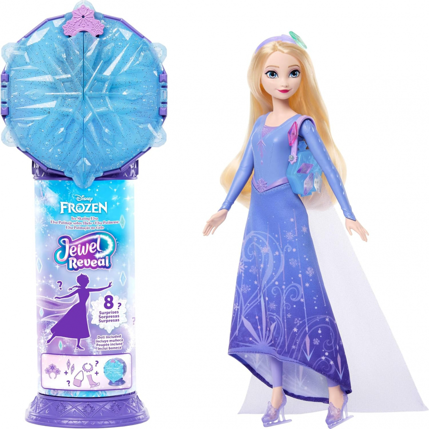 Disney Frozen Jewel Reveal Ice Skating Elsa Fashion Doll