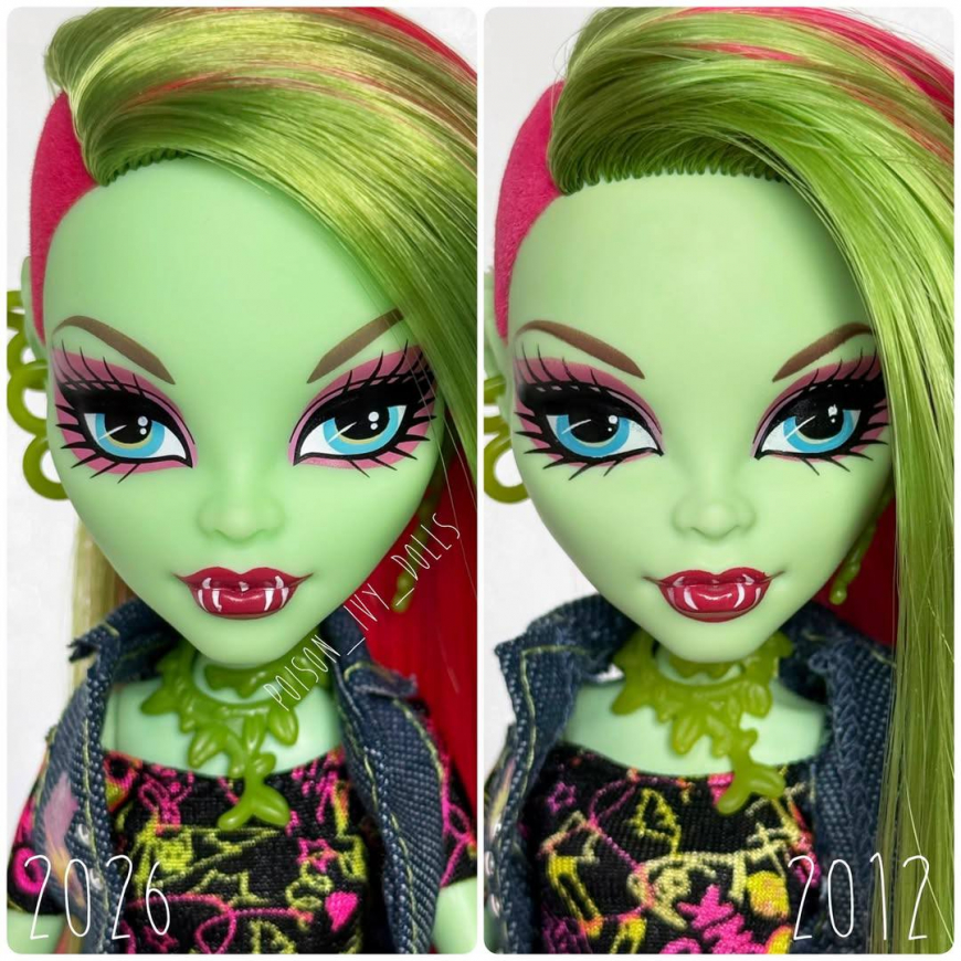 Comparison of the Venus reproduction doll with the first release