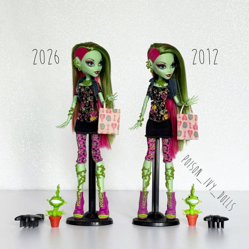 Comparison of the Venus reproduction doll with the first release
