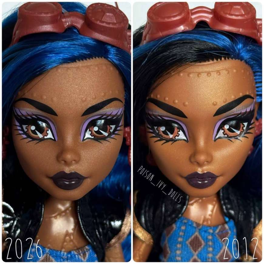Comparison of the Robecca reproduction doll with the first release