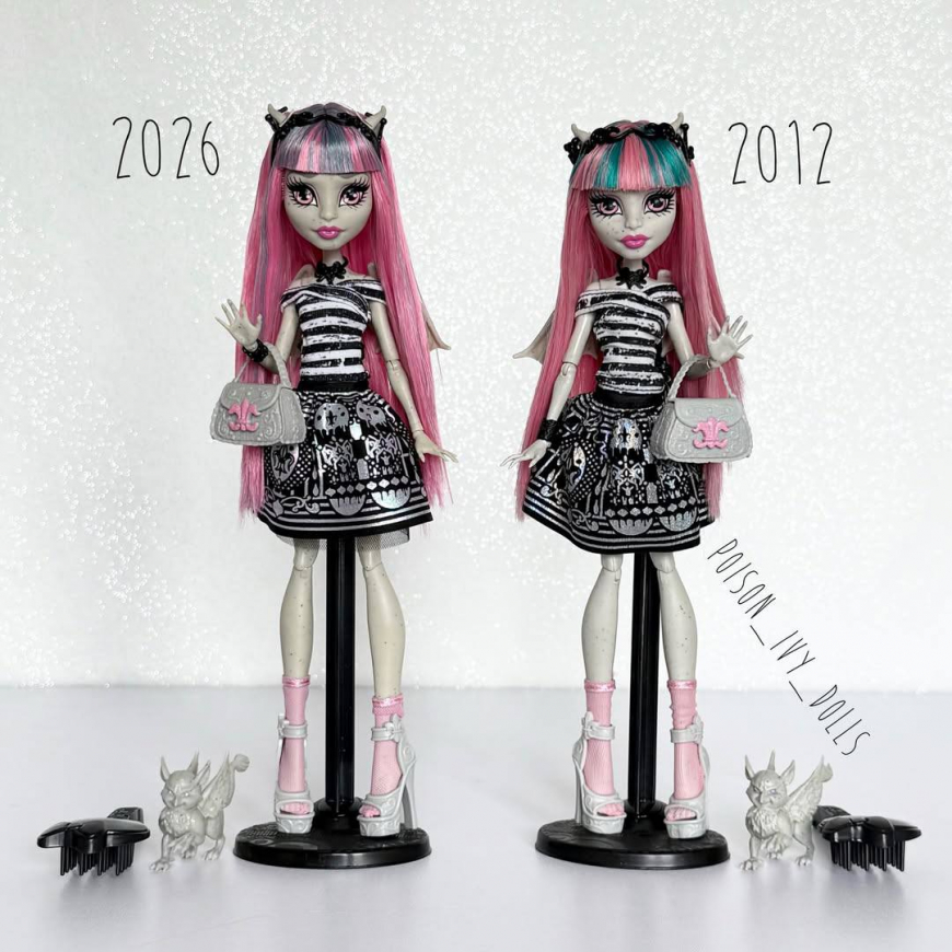Comparison of the Rochelle reproduction doll with the first release