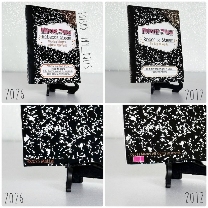 Comparison of the Robecca reproduction doll with the first release