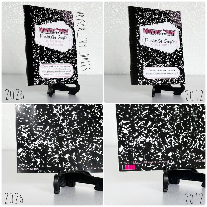 Comparison of the Rochelle reproduction doll with the first release