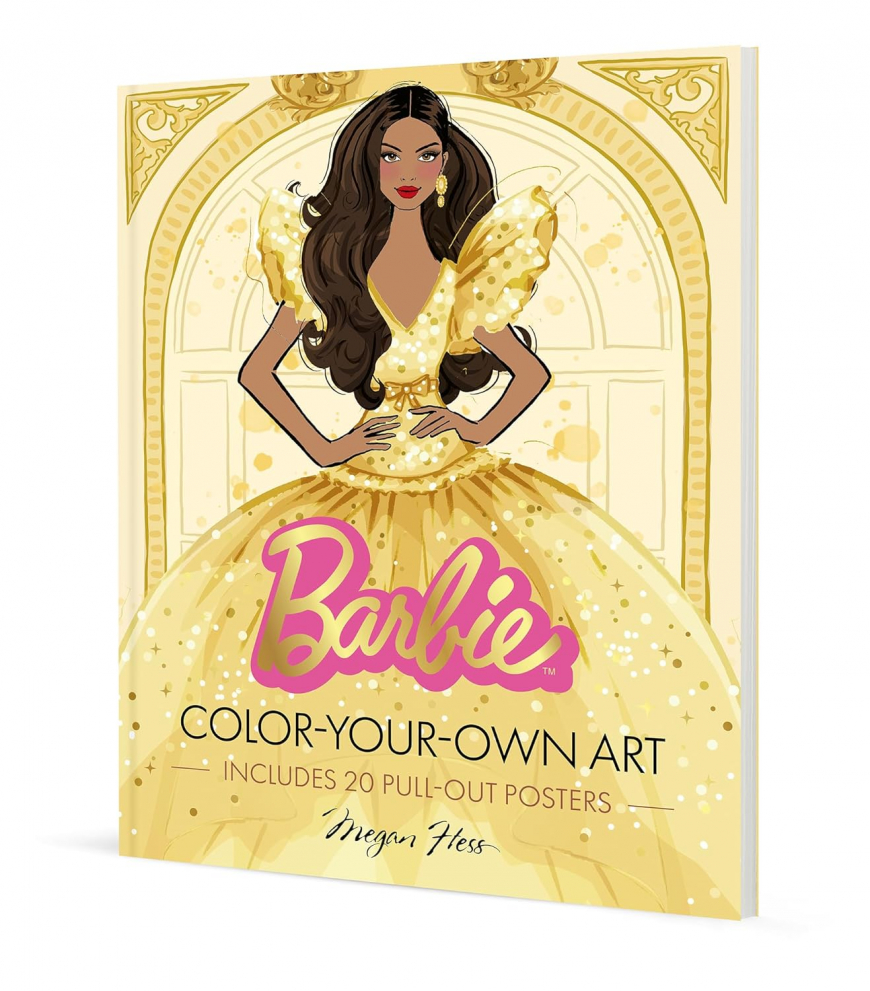 Barbie: Color-Your-Own Art book by Megan Hess