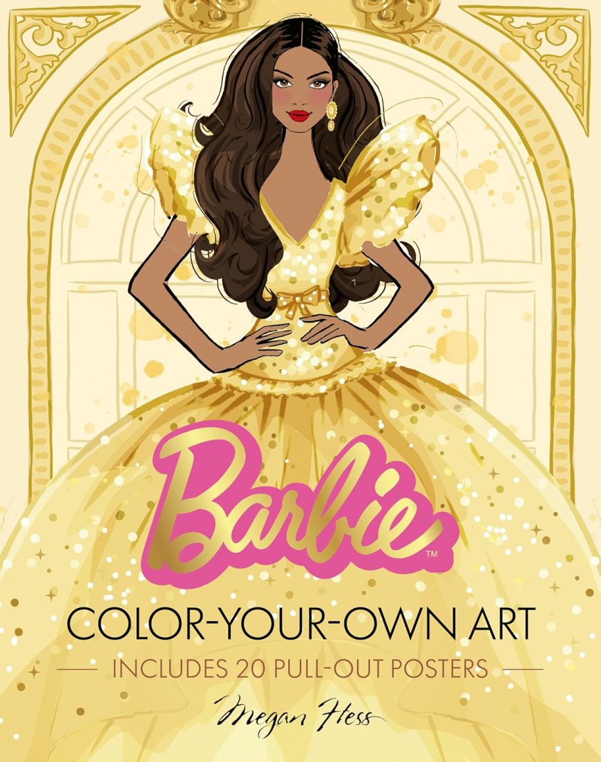 Barbie: Color-Your-Own Art book by Megan Hess