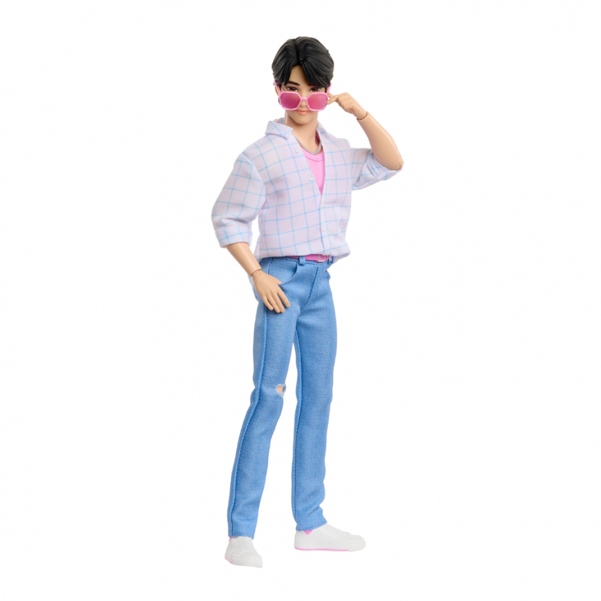 KPop Demon Hunters Saja Boys Jinu Fashion Doll in “Soda Pop” Look
