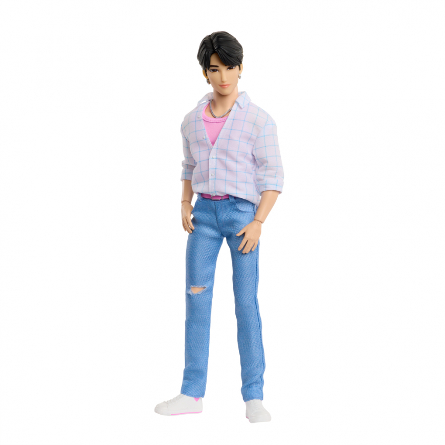 KPop Demon Hunters Saja Boys Jinu Fashion Doll in “Soda Pop” Look