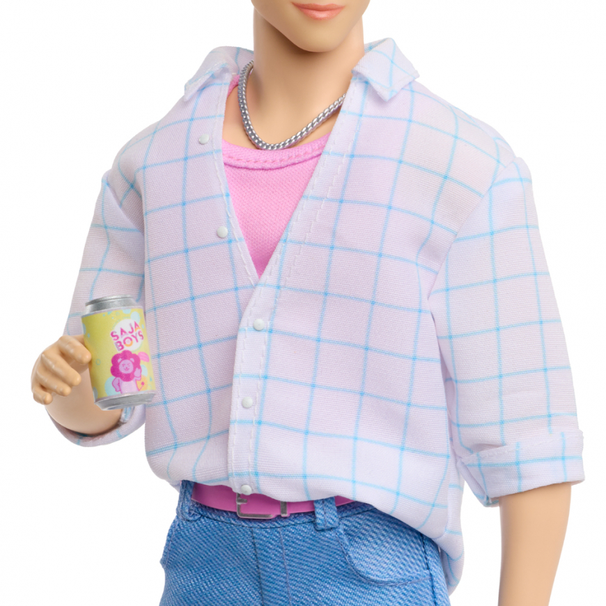 KPop Demon Hunters Saja Boys Jinu Fashion Doll in “Soda Pop” Look