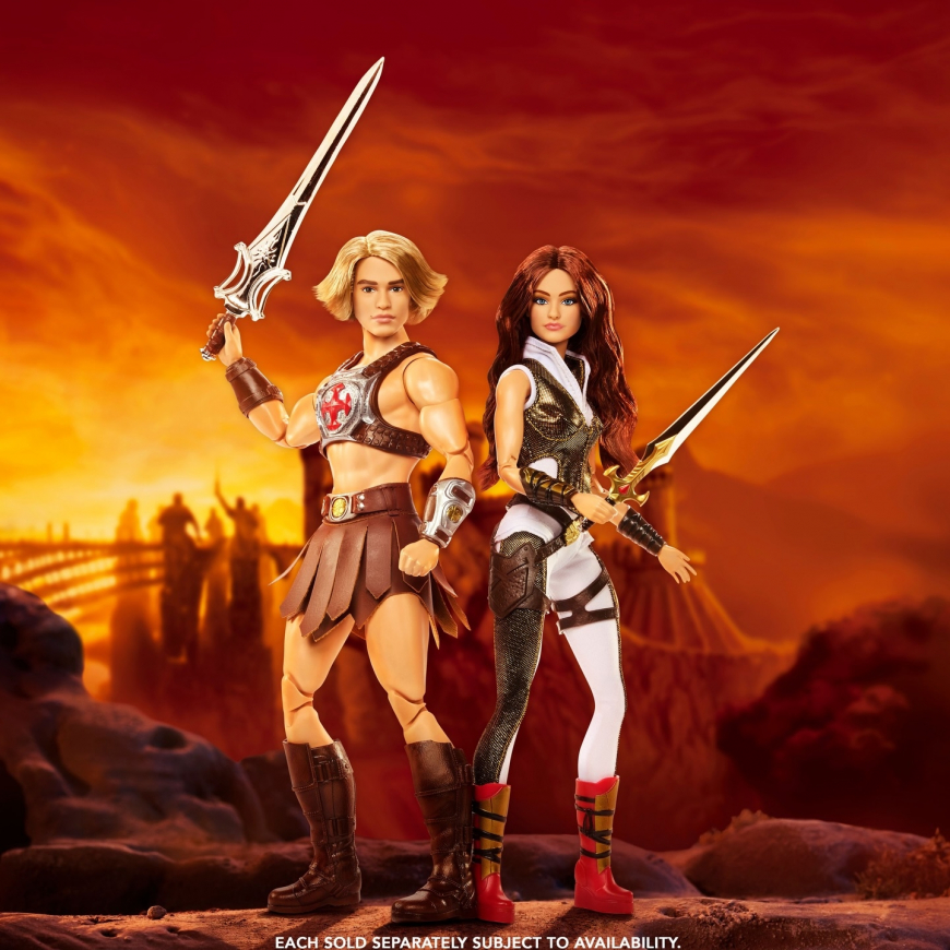 Barbie Signature Masters of The Universe He-Man and Teela Live-Action Film dolls