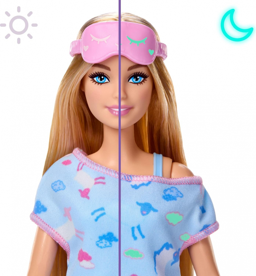 Barbie Sleepover Reveal Pyjama Surprise JMR88 doll blond