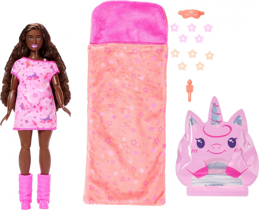 Barbie Sleepover Reveal Pyjama Surprise JMR89 doll