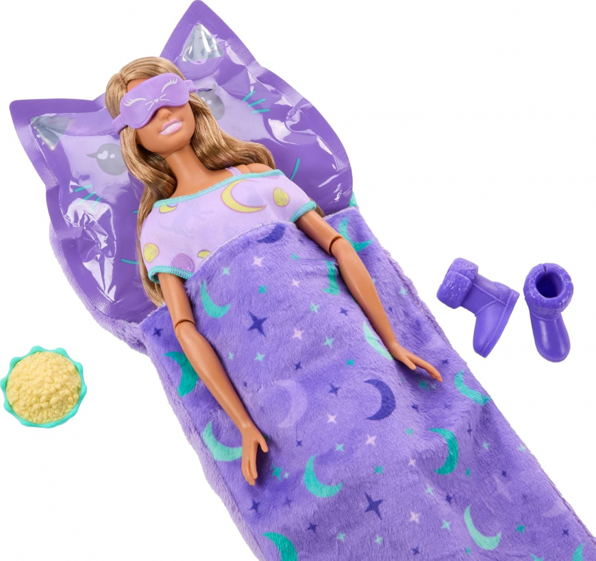 Barbie Sleepover Reveal Pyjama Surprise JMR90 doll
