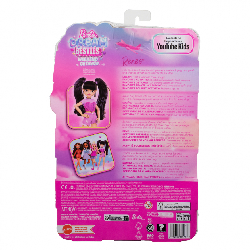 Barbie Dream Besties Weekend Getaway Rene doll