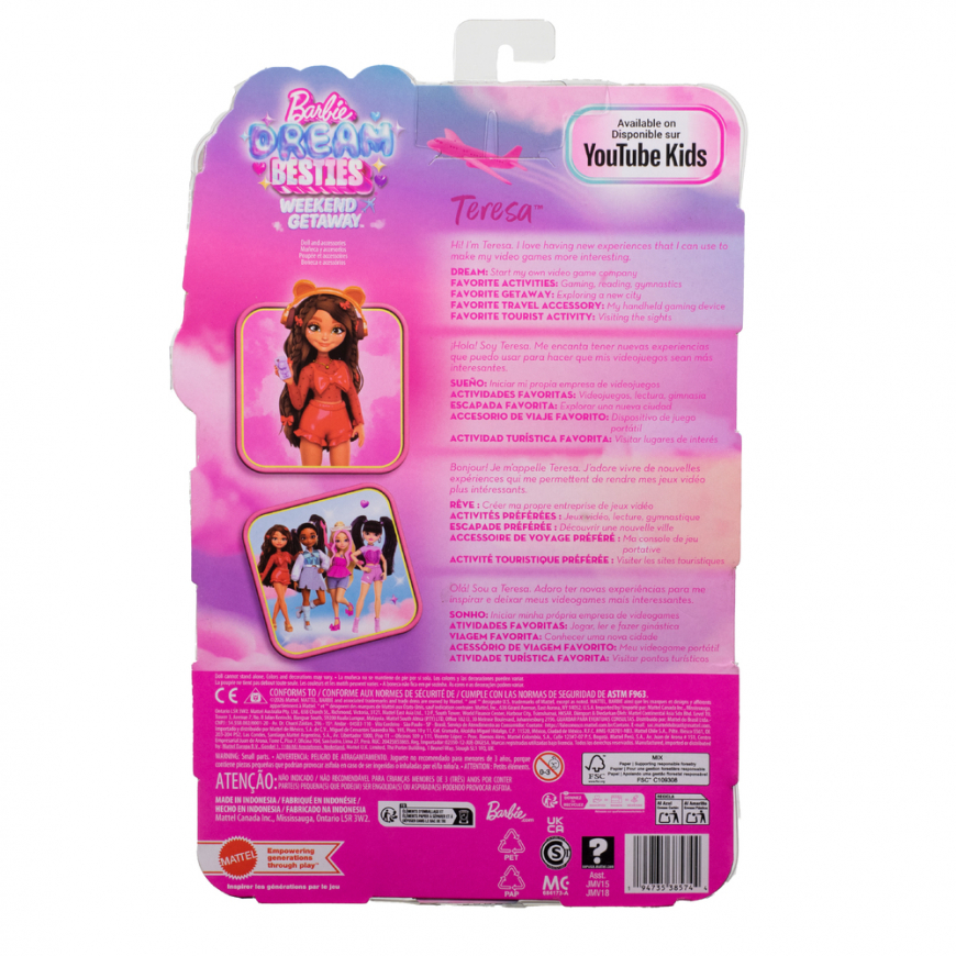 Barbie Dream Besties Weekend Getaway Teresa doll