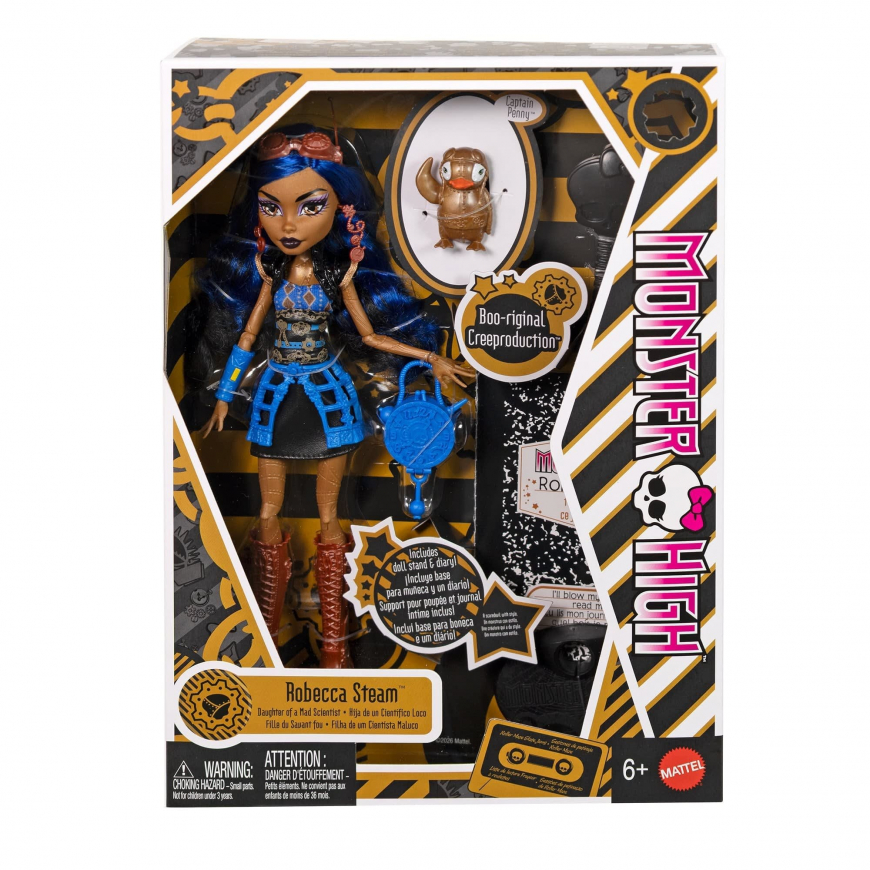 Monster High Boo-riginal Creeproduction Robecca Steam doll in box