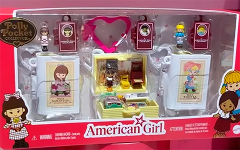 Polly Pocket X American Girl Compact