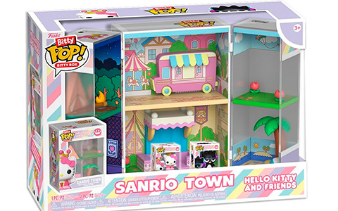 Funko Pop! Bitty Boxes: Sanrio - SanrioTown Hello Kitty and Badtz-Maru, Chef Cinnamoroll and Café