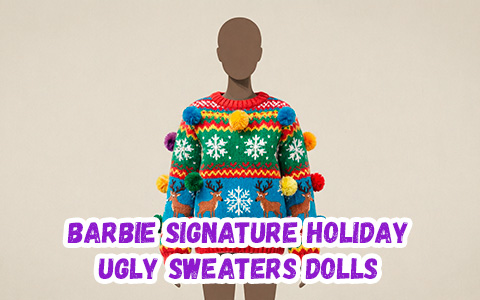 Barbie Signature Holiday Ugly Sweaters dolls 2026