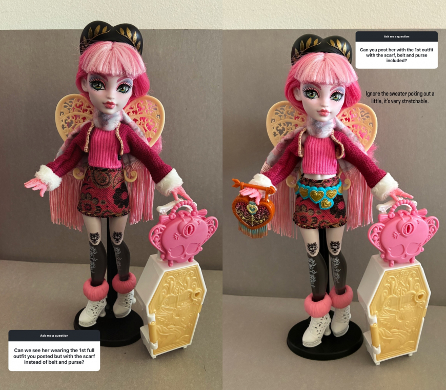 Cabin Slay-cation Cupid Asteria doll in details