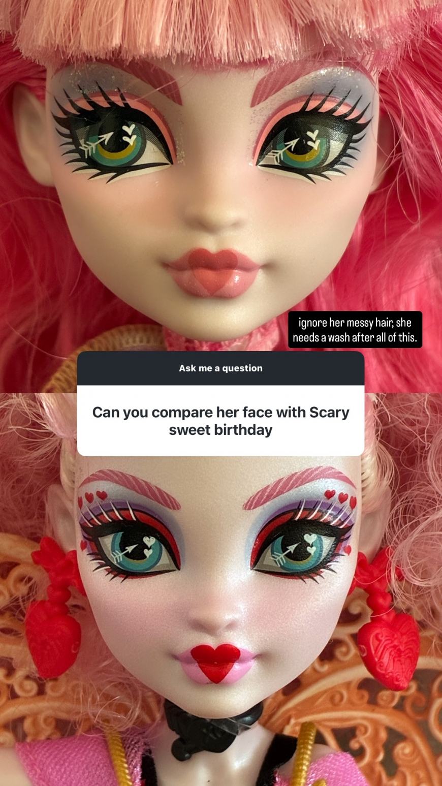 Cabin Slay-cation Cupid Asteria doll in details