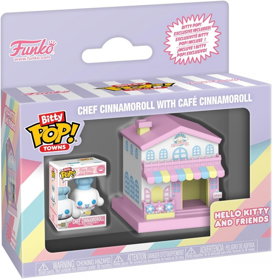 Funko Pop! Bitty Town: Sanrio - Town Chef Cinnamoroll and Café Cinnamoroll