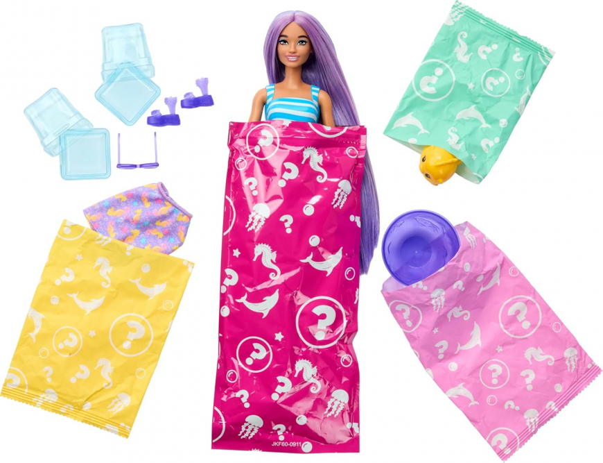 Barbie Pop Reveal Sea Slushy Series doll Sea Horse JKF61