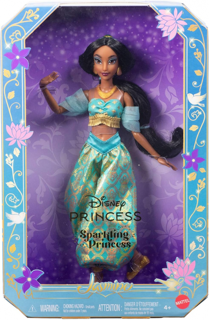 Mattel Disney Princess Jasmine Sparkling Princess Fashion Doll